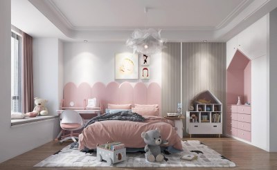 现代女孩房3D模型下载